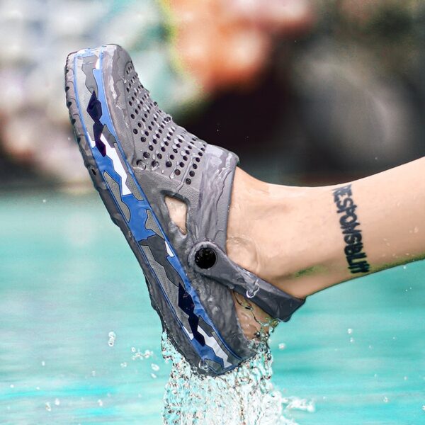 Mens Casual Sandals EVA Lightweight Sandles Colorful Beach Slippers for Summer Beach Sports Slippers - Image 4