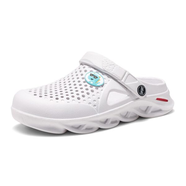 Mens Jelly Sandals Lightweight Beach Sandals Garden Clogs Shoes Sports Slippers - Image 5
