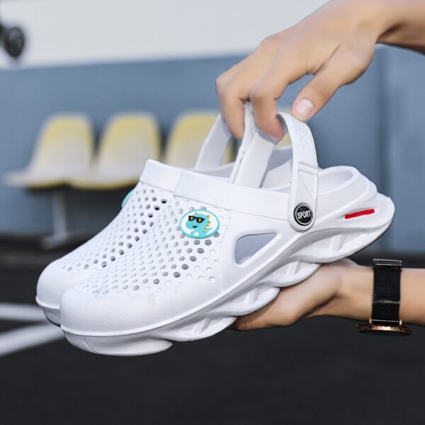 Mens Jelly Sandals Lightweight Beach Sandals Garden Clogs Shoes Sports Slippers