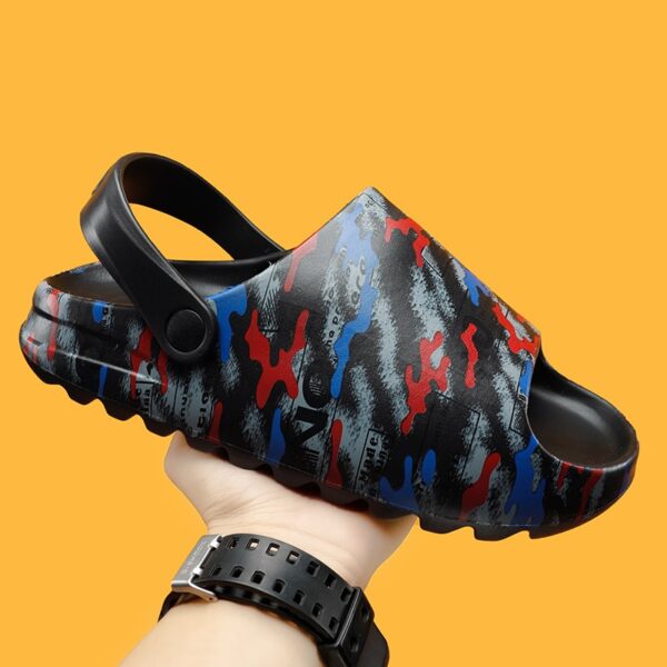 Women Men Casual Beach Shoes Anti-Slip Camouflage Slippers Sports Slippers Shoe With Holes - Image 2