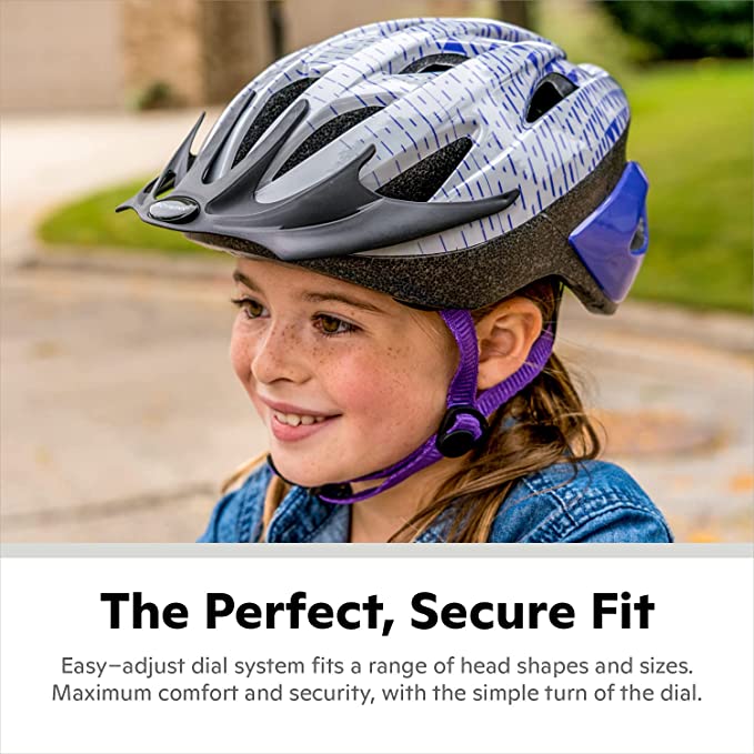 Kids Bike Helmet, Boys and Girls, Fits 50-54cm Circumference, Ages 5-8 Year Olds