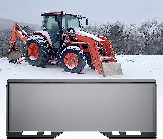 Heavy Duty Quick Attach Mount Plate Thick Skid Steer Attachment Universal Compatible