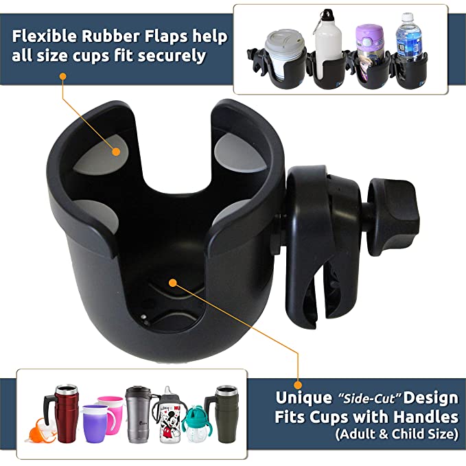 Universal Water Bottle Holder for Motorcycle, ATV/UTV, Scooter, Boat, Kayak, Bike, Walker