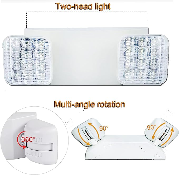 Commercial LED Emergency Light for Business & Home Power Failure