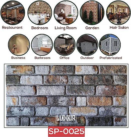 3D Brick Wall Panel Decor Background Fireplace Livingroom Bedroom Kitchen Acoustic Decorative Stone Cladding
