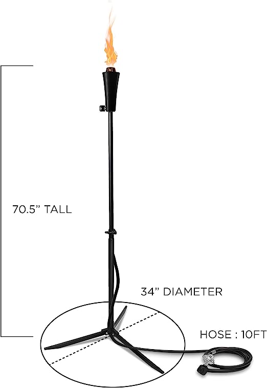 20lb Outdoor Propane Gas Tiki Style Torch