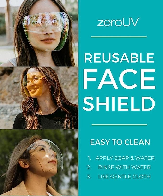 Protective Face Shield Full Cover Visor Glasses/Sunglasses (Anti-Fog)