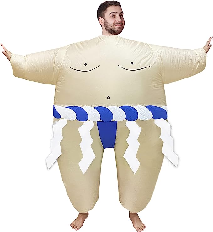 Adults Funny Inflatable Costume Sumo Wrestler for Men Women Christmas Party Blow up Costumes Cosplay