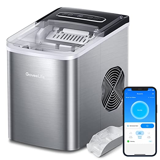Smart Countertop Ice Makers, Self-Cleaning, Portable Ice Maker Works with Alexa