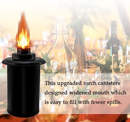 Decorative Torch Canister Replacement for Yard, Patio, Deck, Garden, Party, Landscape
