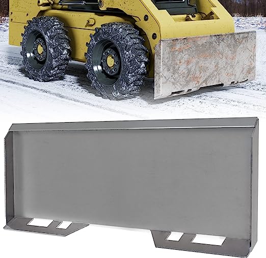 3/8" Skid Steer Attachment Plate Universal Quick Attach Mount Plate Compatible with Kubota, Bobcat Skid Steers and Tractors
