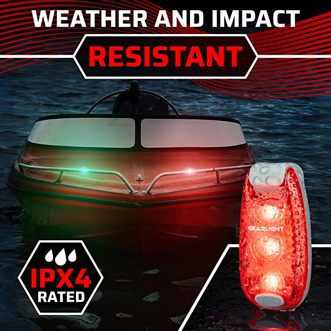 S1 LED Safety Lights [4 Pack] for Boat, Kayak, Bike, Dog Collar, Stroller, Runners and Night Running