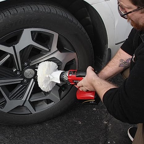 Flitz Buff Ball Car Buffer Drill Attachment with Self-Cooling Design