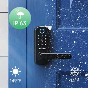 Digital Electronic Keypad Front Door Lock with Handle - User Passcode Auto Lock IC Cards