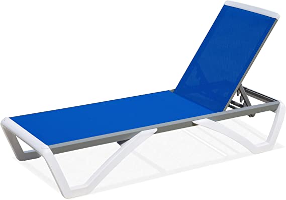 outdoor living Adjustable Chaise Lounge Aluminum Outdoor Patio Lounge Chair