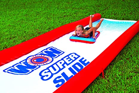 WOW Sports Super Slide - Giant Backyard Slip and Slide with Sprinkler