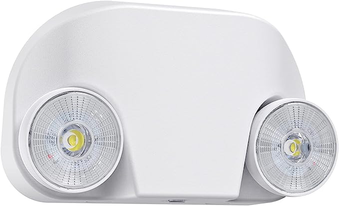 Led Emergency Light with Remote Capable, Adjustable LED Lamp Heads Exit Lighting