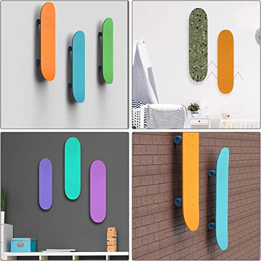 Skateboard Wall Hanger Premium Ski Hanger and Guitar Hanger Neatly Organized Wall Mount