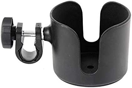 Adjustable Cup Holder - Black - for Strollers, Walkers, Wheelchairs, Rollator