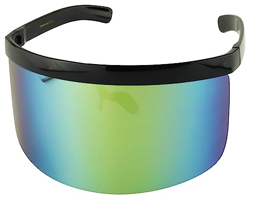 Full Face Shield Visor Sport Mirror Wrap Around Galactic UV400 Shield Coverage Sunglasses
