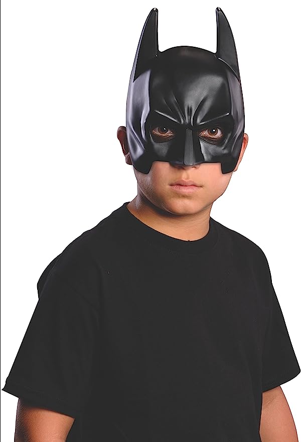 Costume Batman Child's Chinless Vinyl Mask,Black