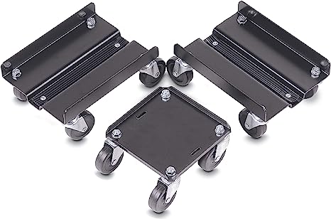 Raider SM-12165 Mini Black Steel Snowmobile Dolly Set