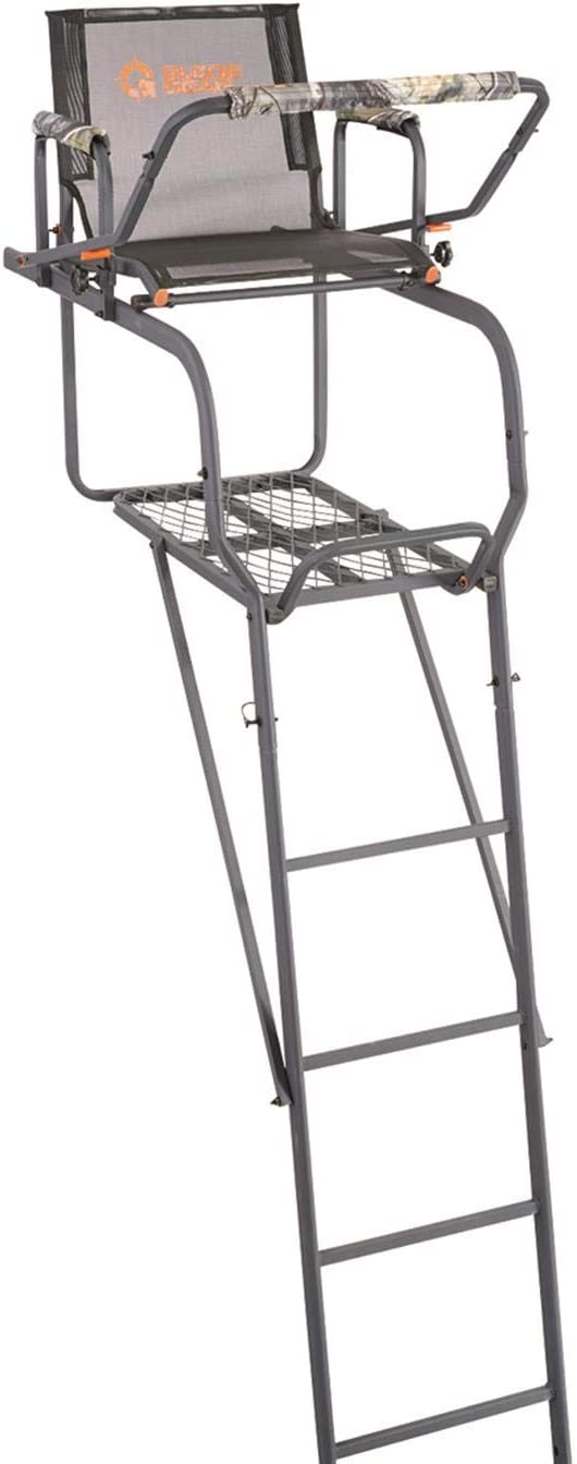 15.5' Climbing Ladder Tree Stand for Hunting with Mesh Seat, Hunting Gear, Equipment,