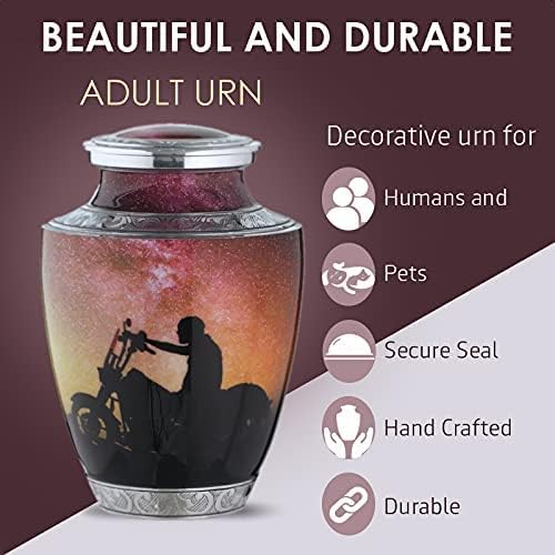 Adult Cremation Urn for Human Ashes Perfect Tribute to All Fallen Bikers