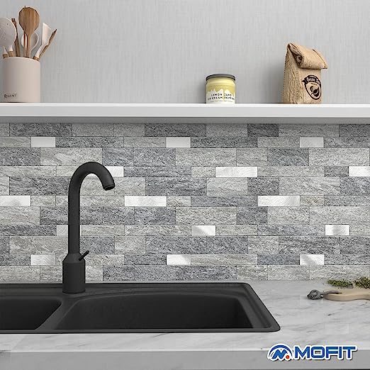 Backsplash Tile for Kitchen Peel and Stick Stone Matte Finish,Bathroom Tiles Stickers