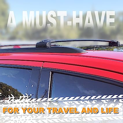 This luggage rack is compatible with Jeep Grand Cherokee models 2011 2012 2013 2014 2015 2016 2017 2018 2019 2020 2021 (excluding High Altitude/SRT/Trackhawk). The racks are made of high-quality lightweight and durable solid aluminum alloy with a black power-coated finish. They can be installed on the factory side rails without any modification and are easy to install and dismantle. The streamline water drop design effectively reduces wind resistance and noise.
