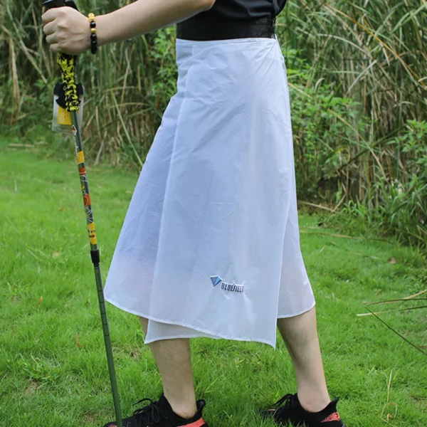 Ultra-Light Rain Skirt for Women - 15D Nylon Waterproof Kilt Pants with Storage Pouch - Ideal for Cycling, Camping, and Hiking Adventures - Image 2