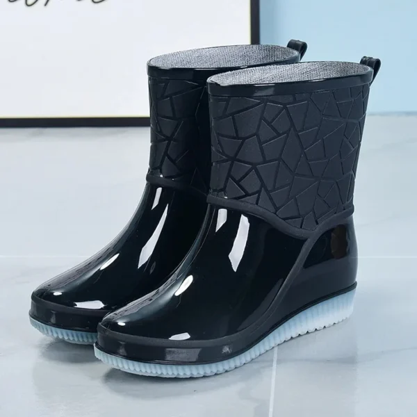 Waterproof Women's Rain Boots with Non-slip Soles for Fishing and Outdoor Activities - Image 6
