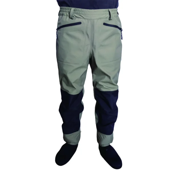 Breathable 3-Layer Waterproof Waist Waders with Stockingfoot Design for Fly Fishing and Duck Hunting - Durable and High-Performance Wading Pants - Image 4