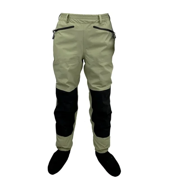 Breathable 3-Layer Waterproof Waist Waders with Stockingfoot Design for Fly Fishing and Duck Hunting - Durable and High-Performance Wading Pants