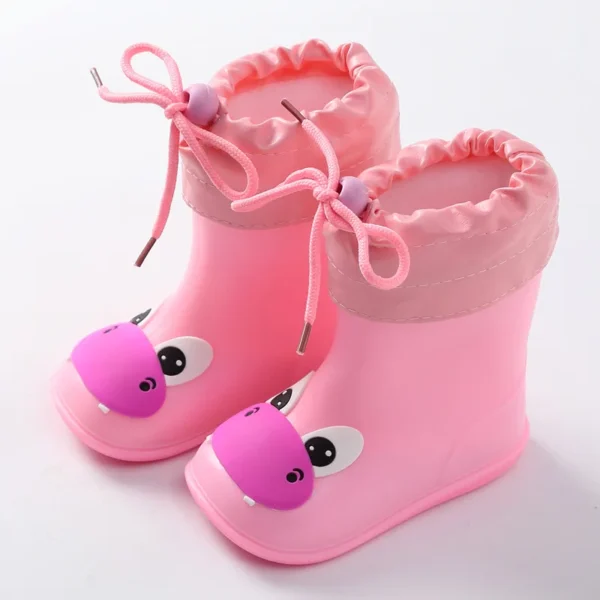 Hunter Rain Boots Kids - Cozy Plush Lining, Waterproof Design - Ideal for Autumn and Winter - Boys, Girls, Baby - Soft PVC Snow Boots - Image 3