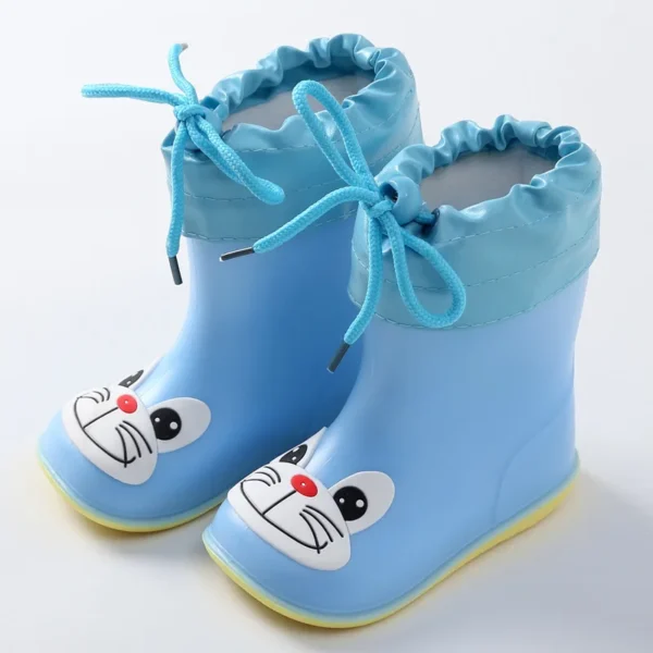 Hunter Rain Boots Kids - Cozy Plush Lining, Waterproof Design - Ideal for Autumn and Winter - Boys, Girls, Baby - Soft PVC Snow Boots - Image 4