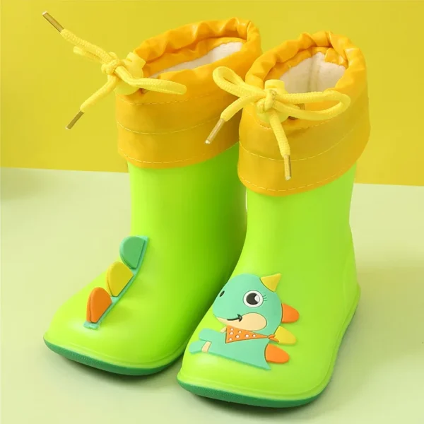 Hunter Rain Boots Kids - Cozy Plush Lining, Waterproof Design - Ideal for Autumn and Winter - Boys, Girls, Baby - Soft PVC Snow Boots - Image 6