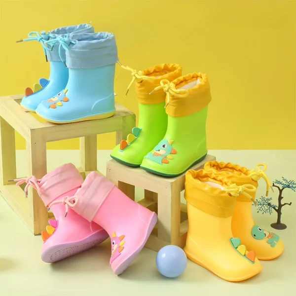 Hunter Rain Boots Kids - Cozy Plush Lining, Waterproof Design - Ideal for Autumn and Winter - Boys, Girls, Baby - Soft PVC Snow Boots