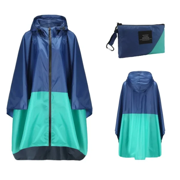 Big Size Rain Poncho for Women - Waterproof Hooded Raincoat with Breathable Design - Ideal Women's Overcoat for Rainy Weather - Image 3