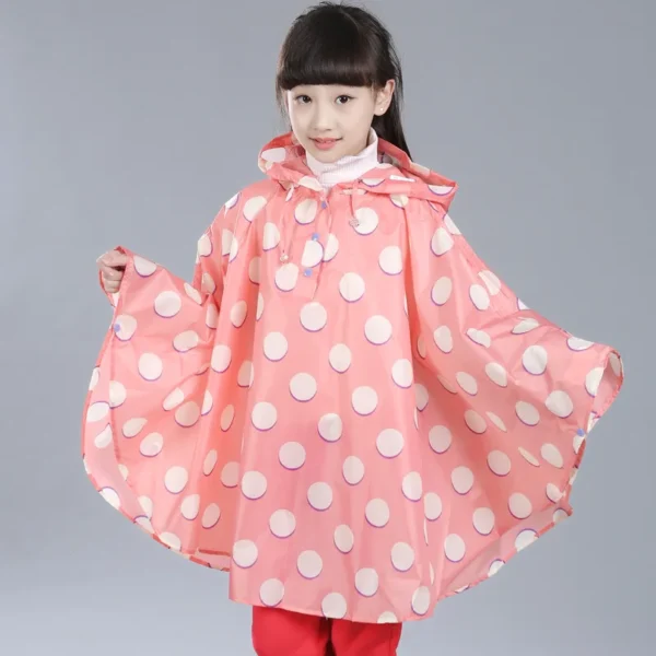 Impermeable Kid Raincoats - Cute Waterproof Hooded Children Raincoat for Girls and Boys - Rainwear Poncho Cover - Kids Rain Poncho - Image 4