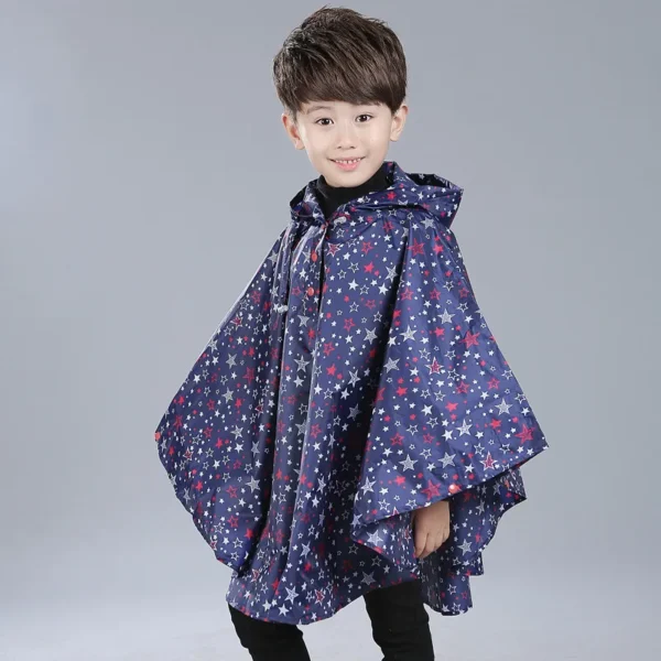 Impermeable Kid Raincoats - Cute Waterproof Hooded Children Raincoat for Girls and Boys - Rainwear Poncho Cover - Kids Rain Poncho - Image 6