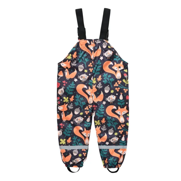 Adorable Kids Rain Pants: Cute & Stylish Graphic Overalls - The Perfect Casual Jumpsuit - Image 2