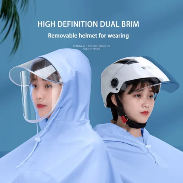 Long Style Full Body Rain Protection for Hiking, Camping, Fishing, Electric Battery Car, and Motorcycle Bike Rain Poncho - Image 5
