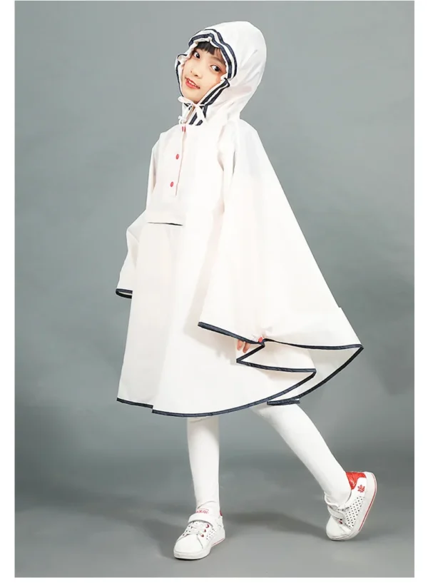 Impermeable Kid Raincoats - Cute Waterproof Hooded Children Raincoat for Girls and Boys - Rainwear Poncho Cover - Kids Rain Poncho - Image 9