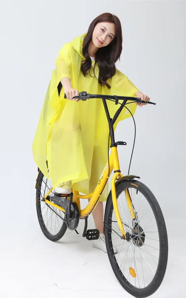 Outdoor Travel Hiking Bicycle Rainwear - Women Rain Poncho Multifunctional Waterproof Hooded Raincoat for Unisex Cycling - Image 6