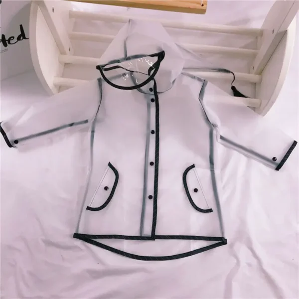 Clear Transparent Toddler Rain Coat - Kids Waterproof Rain Poncho for Kindergarten School - Protective Rainsuit Covers for Young Students - Image 3