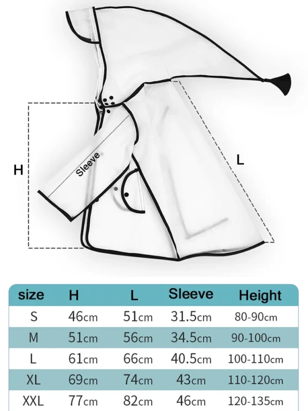 Clear Transparent Toddler Rain Coat - Kids Waterproof Rain Poncho for Kindergarten School - Protective Rainsuit Covers for Young Students - Image 6