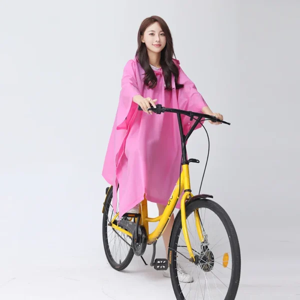 Outdoor Travel Hiking Bicycle Rainwear - Women Rain Poncho Multifunctional Waterproof Hooded Raincoat for Unisex Cycling - Image 3