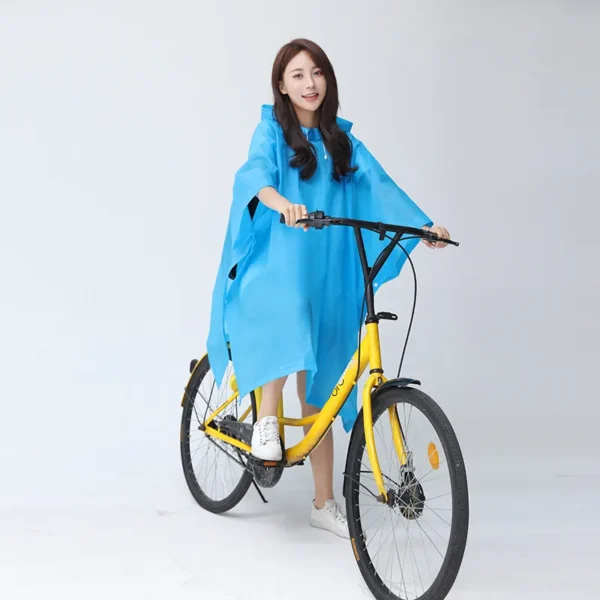 Outdoor Travel Hiking Bicycle Rainwear - Women Rain Poncho Multifunctional Waterproof Hooded Raincoat for Unisex Cycling