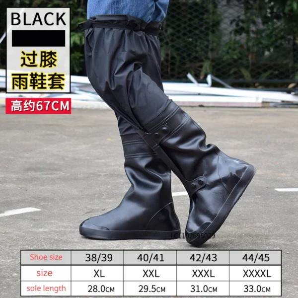 Over-The-Knee Rain Pants for Outdoor Riding with Non-Slip, Thickened, and Wear-Resistant Features - Ideal Fisherman Raincoat Gear